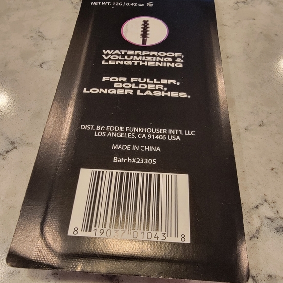 Eddie Funkhouser Work That Flutter Two Pack Volumizing Mascara Waterproof NEW! - Picture 11 of 11